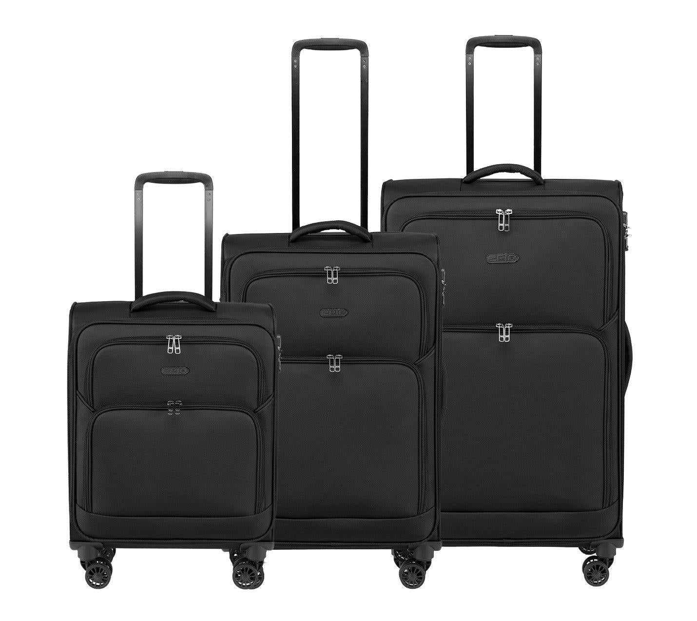 Epic Dynamo 4X Resväska 3-set - Svart - Travels And Bags