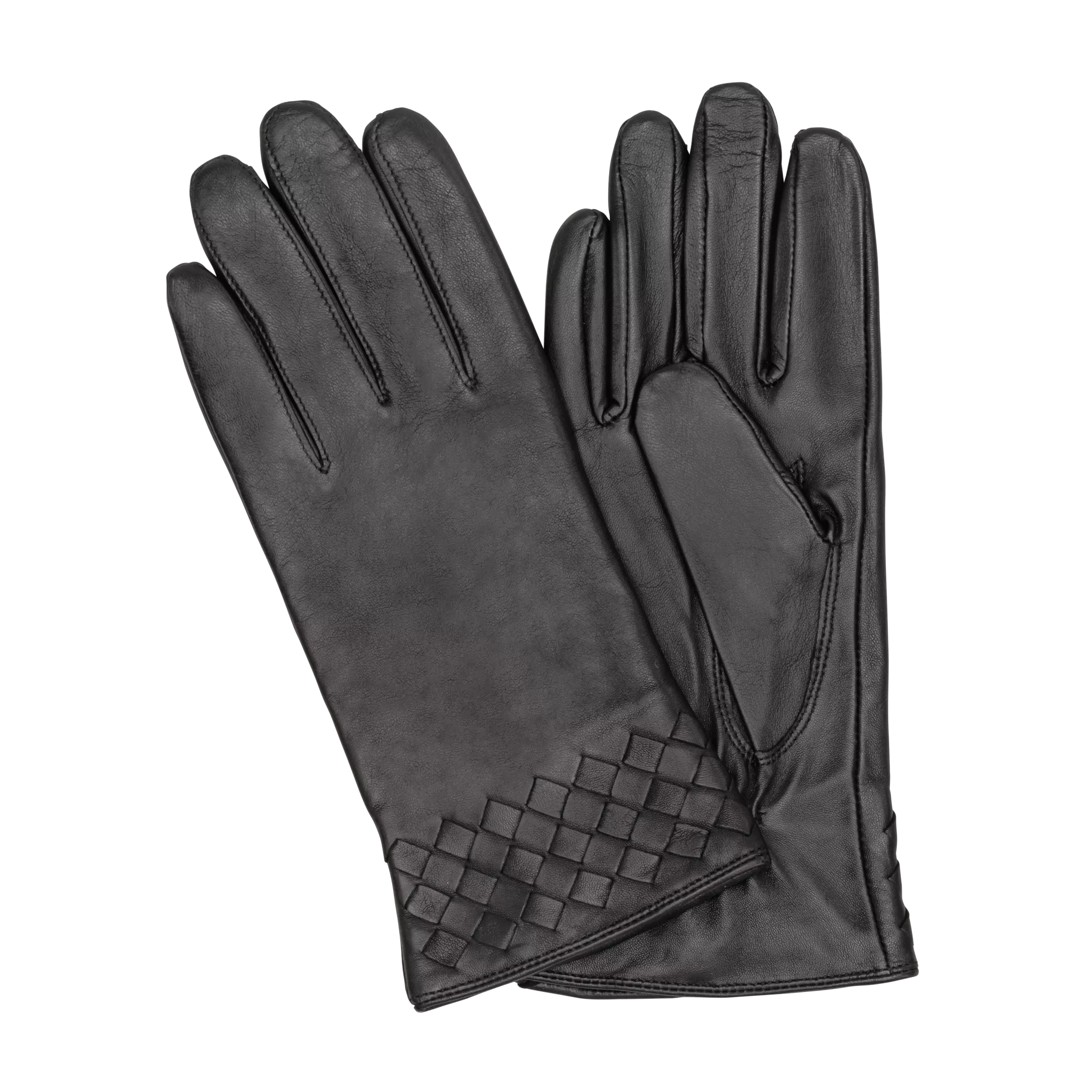 HK Damhandske Lammnappa Flätat - Svart