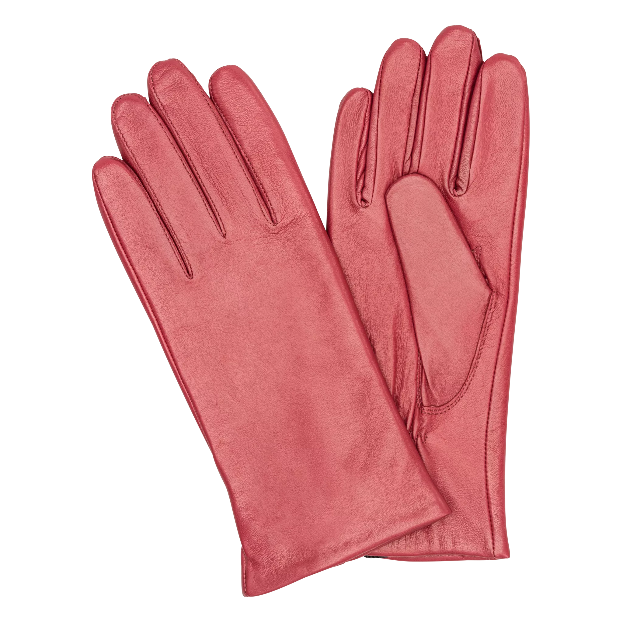 HK Damhandske Lammnappa Med Ullblandad Foder - Röd