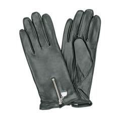 HK Damhandske Lammnappa Metalldragkedja - Grön