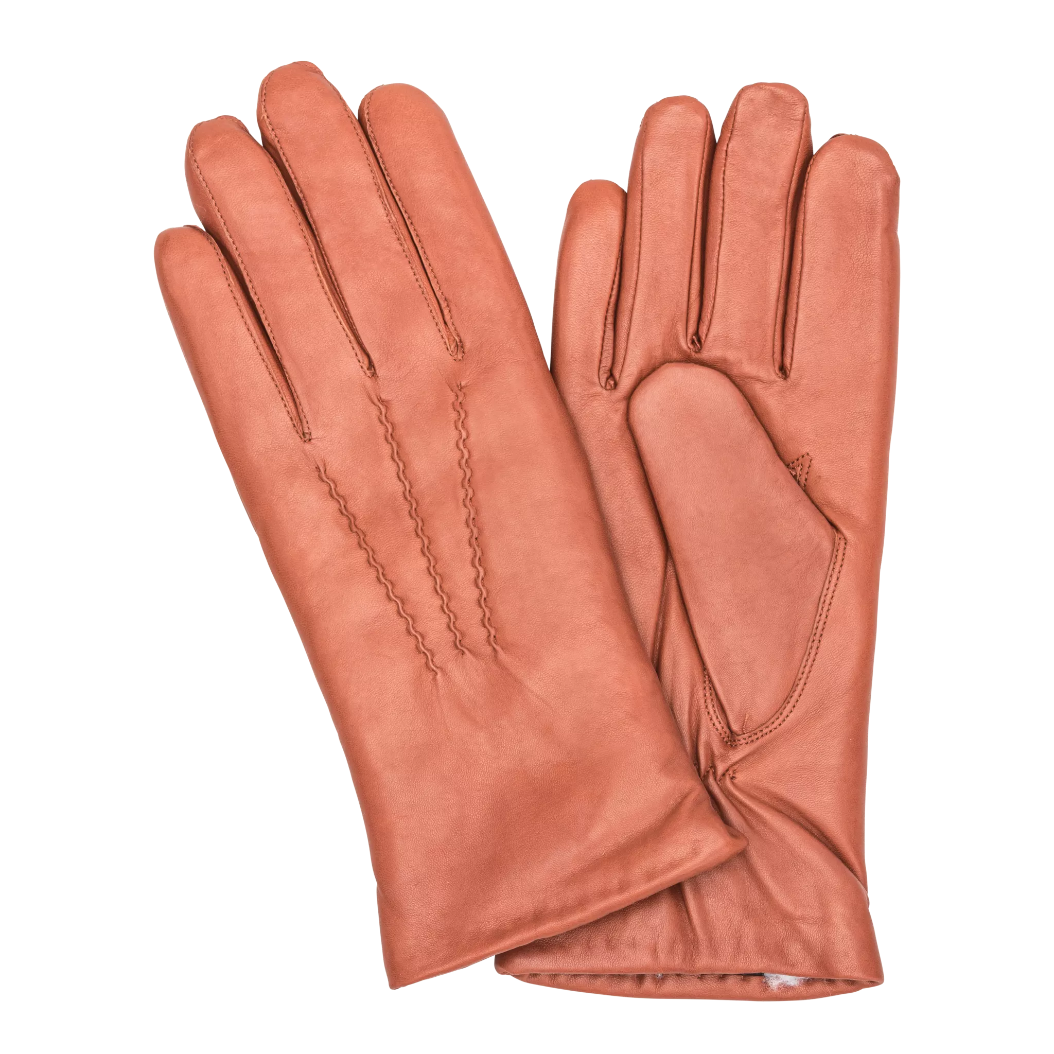 HK Damhandske Lammnappa Med Ullpille - Cognac