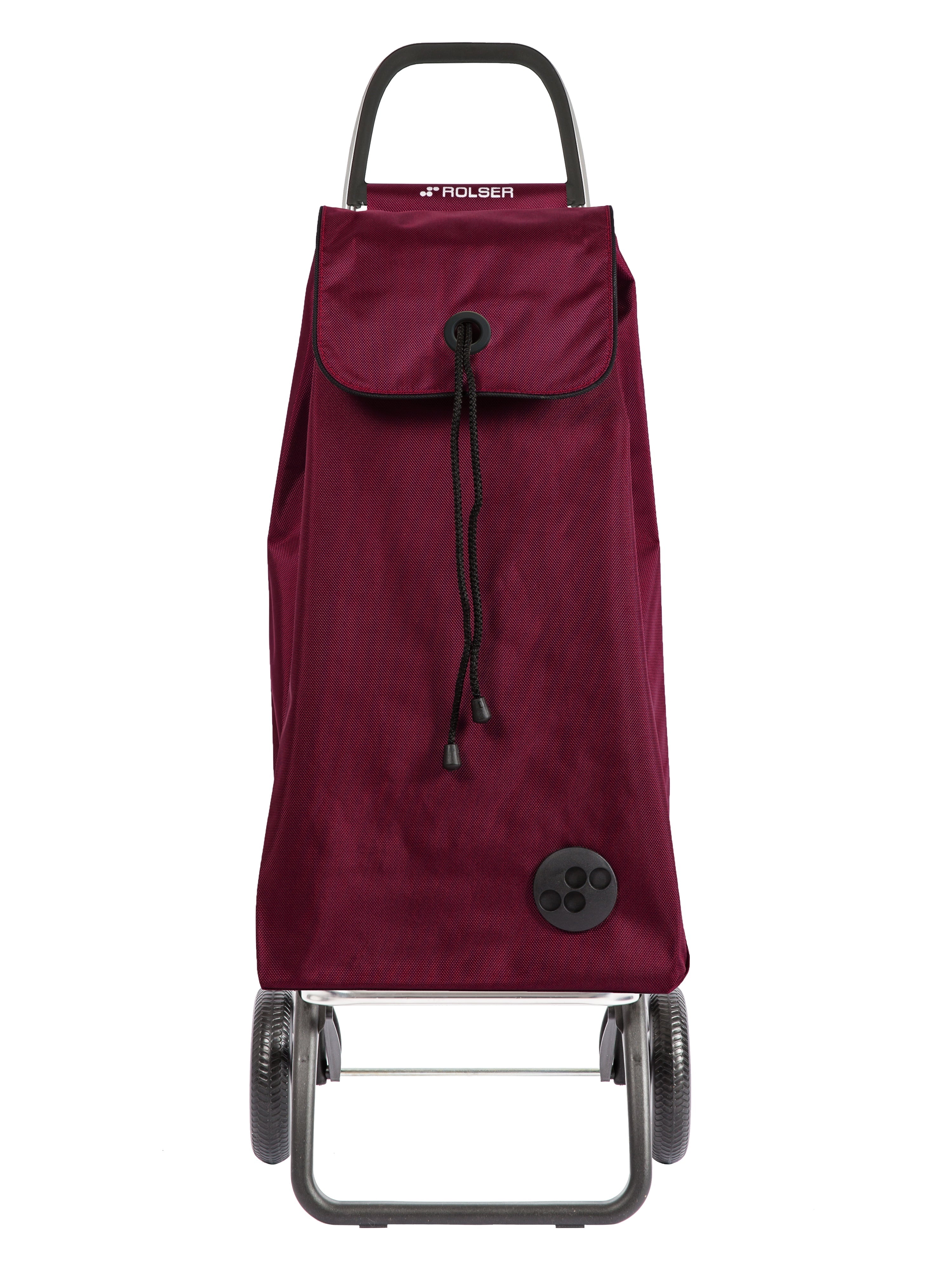 Rolser 2 MF Shoppingvagn/dramaten 43L - Vinröd Rolser