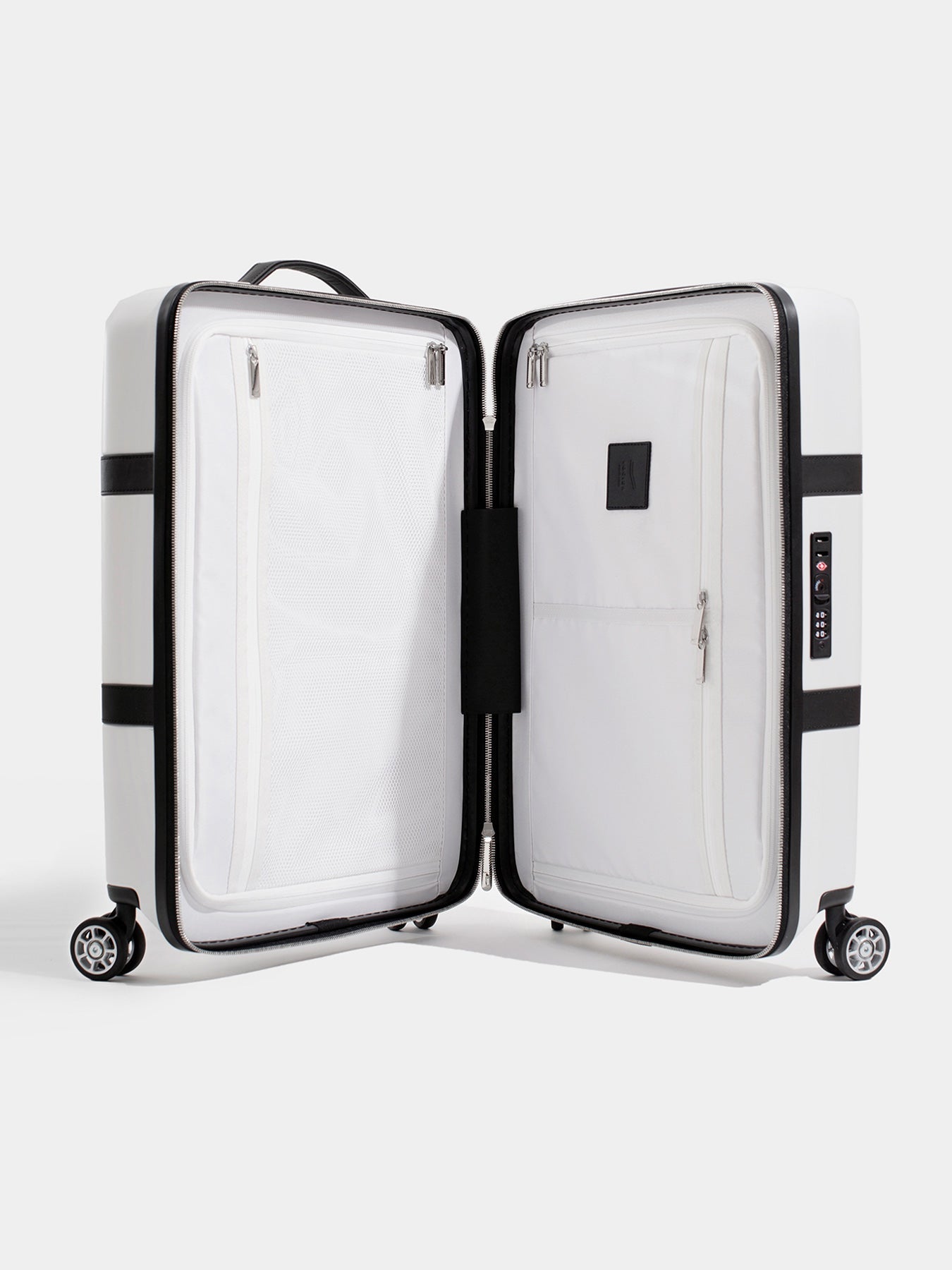 P55 Carry-On Luggage White Open