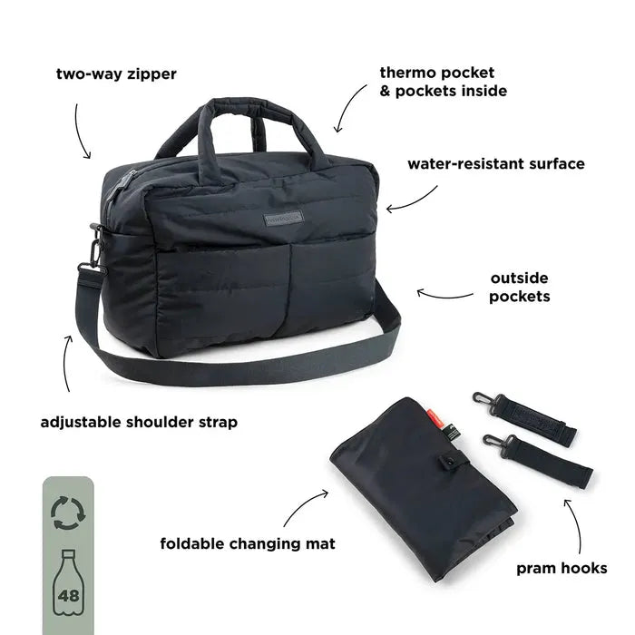 Done By Deer Quiltad Skötväska - Svart