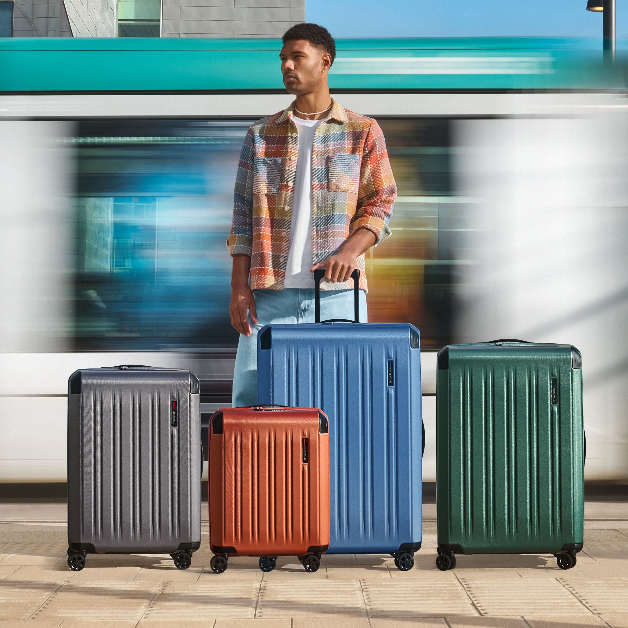 Travelite Dynamiic Trolley Expanderbar Stor Resväska 76 cm