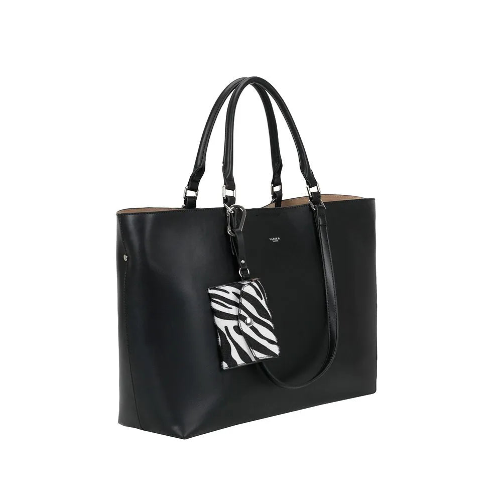 Ulrika Design Zebra Shoppingväska - Svart