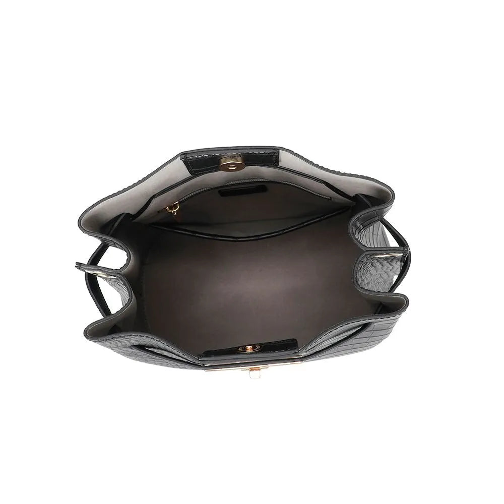 Ulrika Design Croco Axelväska 34cm