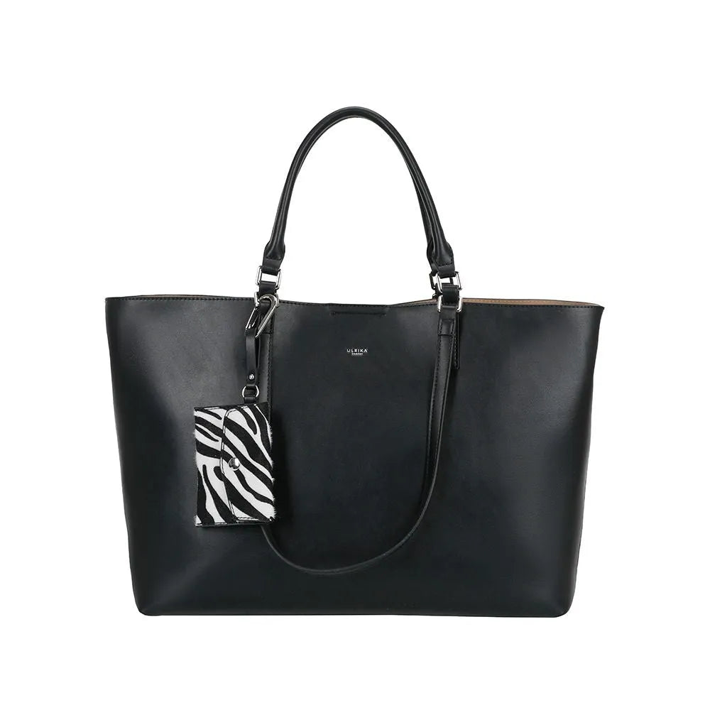 Ulrika Design Zebra Shoppingväska - Svart
