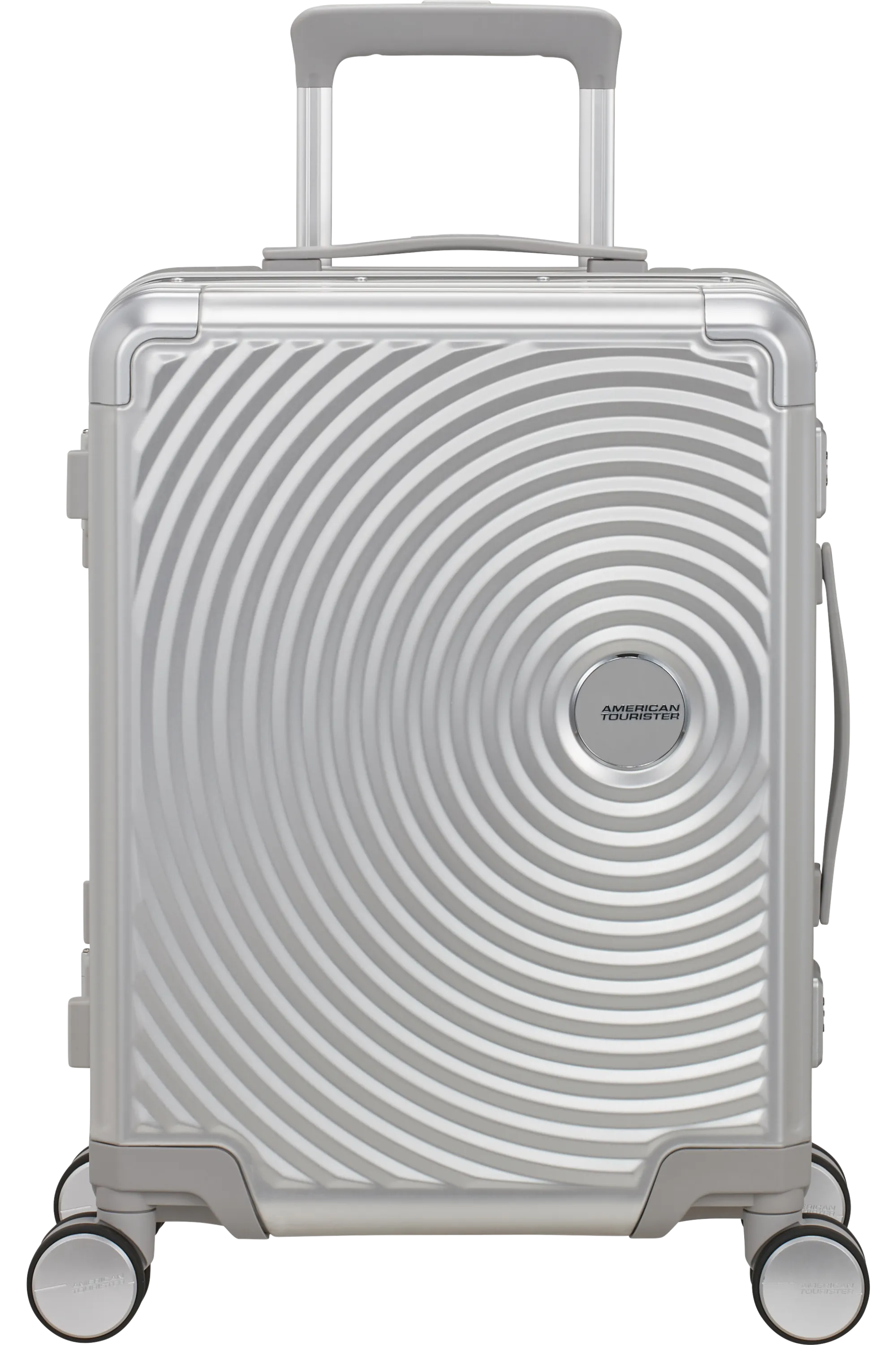 American Tourister Soundbox Alu 55cm - Silver - Travels And Bags