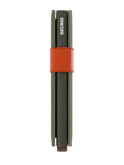 Secrid Bandwallet Kortplånbok - Olivgrön/Orange Secrid