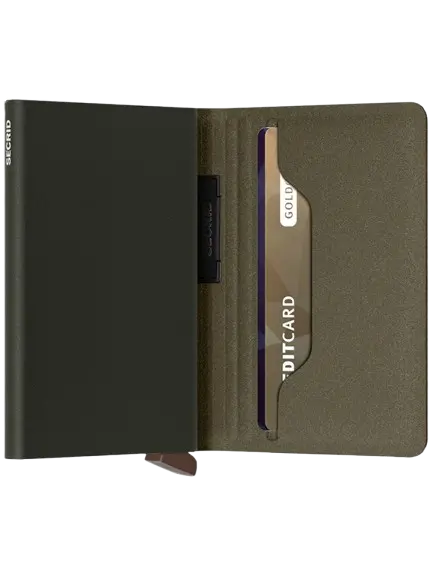 Secrid Bandwallet Kortplånbok - Olivgrön/Orange Secrid