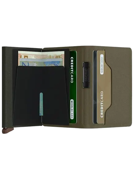 Secrid Bandwallet Kortplånbok - Olivgrön/Orange Secrid