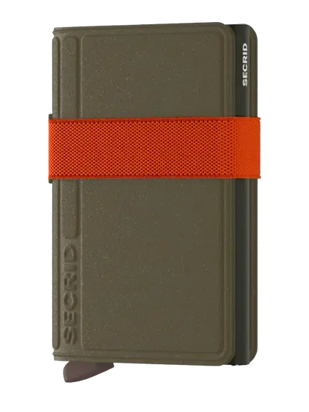 Secrid Bandwallet Kortplånbok - Olivgrön/Orange Secrid