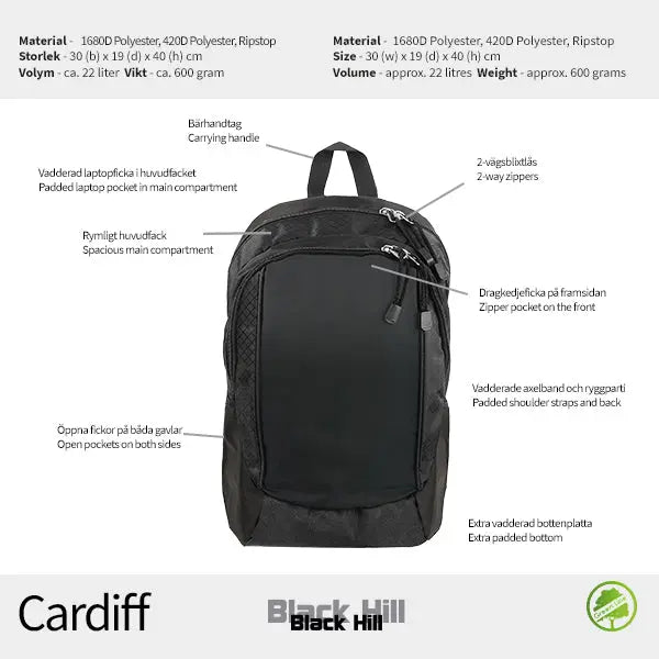 Blackhill Cardiff Ryggsäck - Travels And Bags