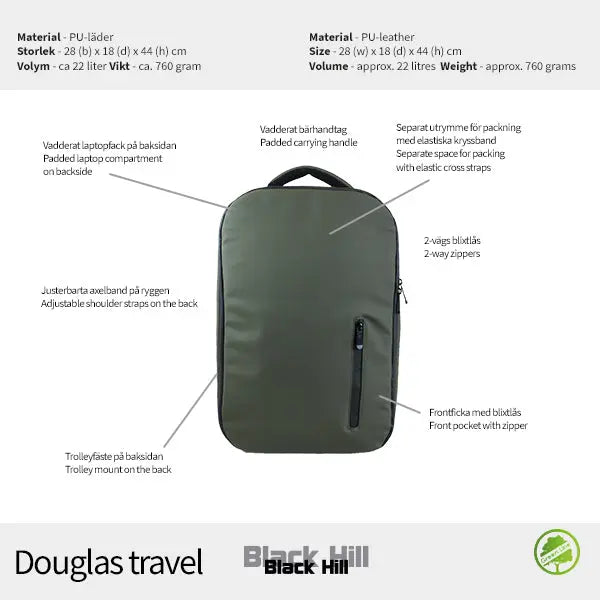 Blackhill Douglas Travel Ryggsäck - Travels And Bags
