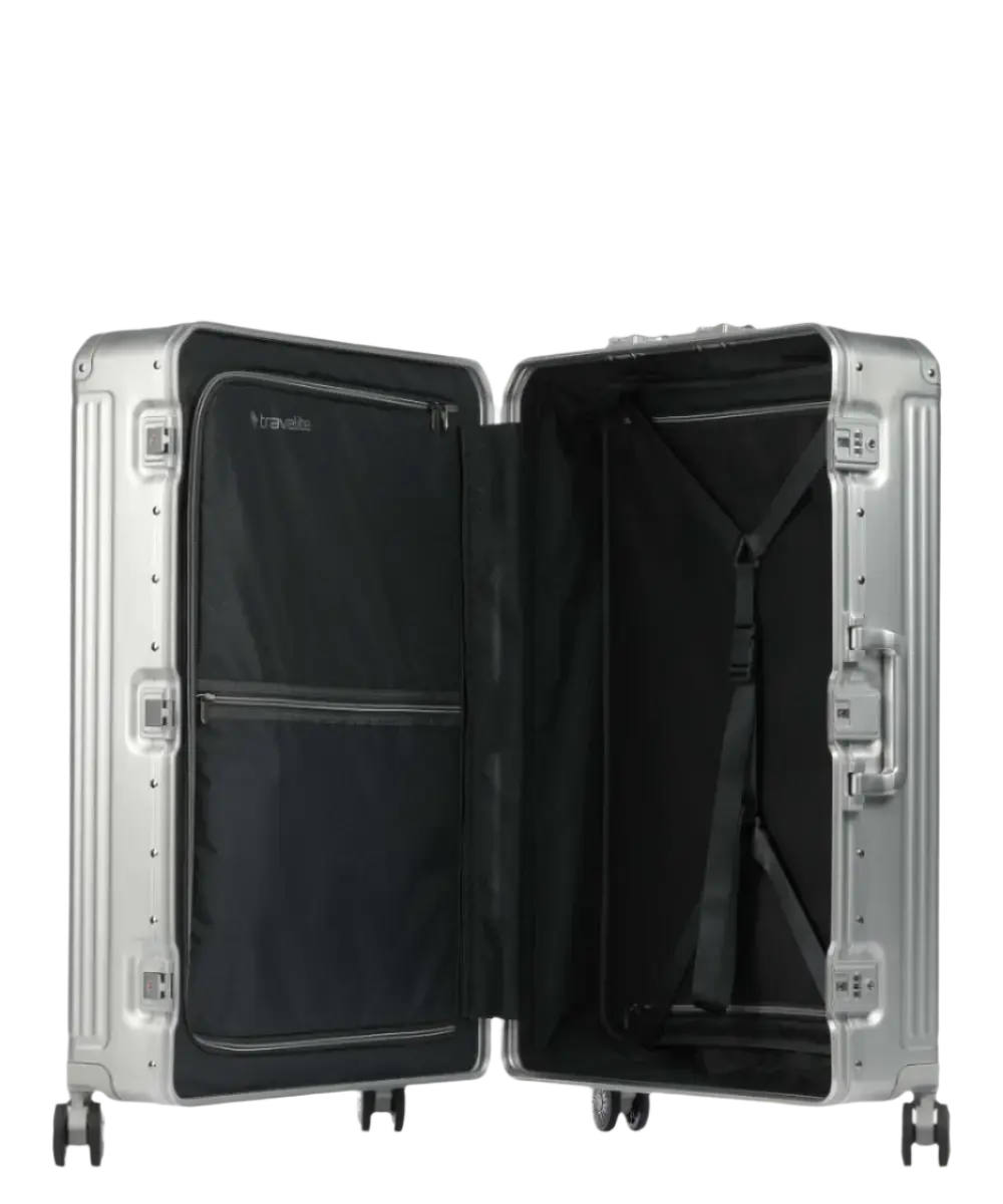 Travelite Next Stor Resväska 77cm - Aluminium - Travels And Bags