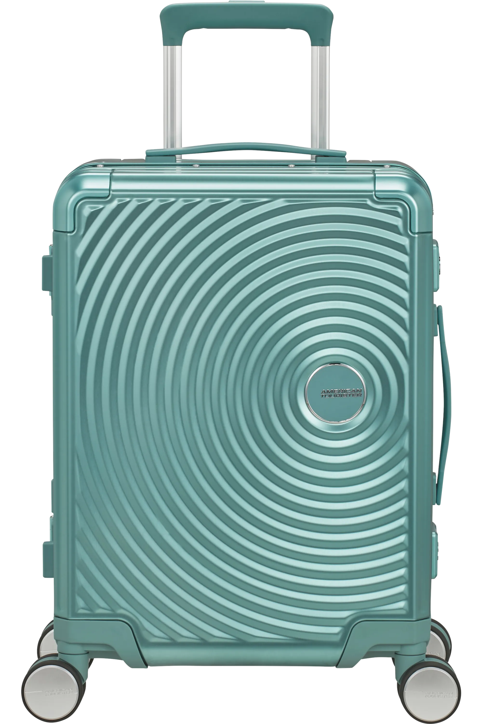 American Tourister Soundbox Alu 55cm - Turkos - Travels And Bags