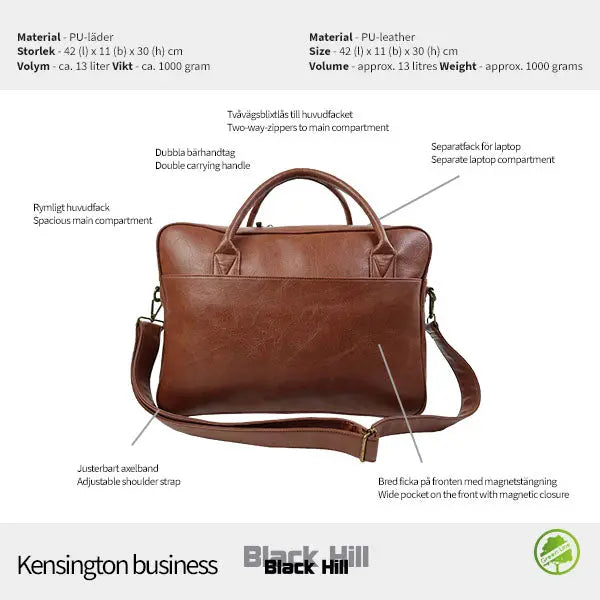 Blackhill Kensington Datorportfölj - Travels And Bags