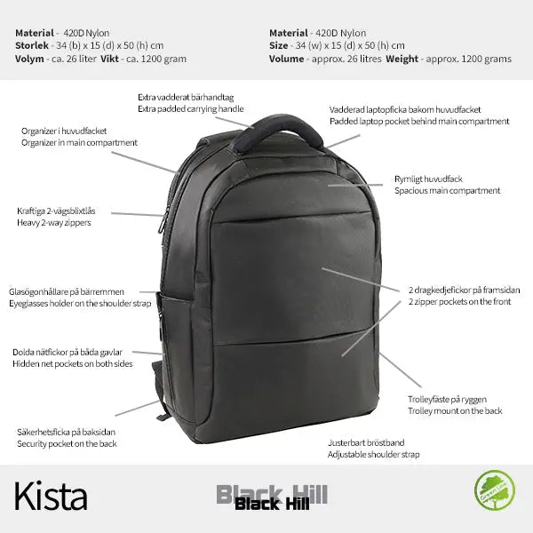 Blackhill Kista Ryggsäck - Travels And Bags