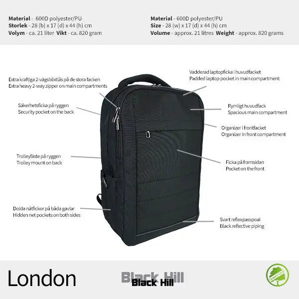 Blackhill London Ryggsäck - Travels And Bags