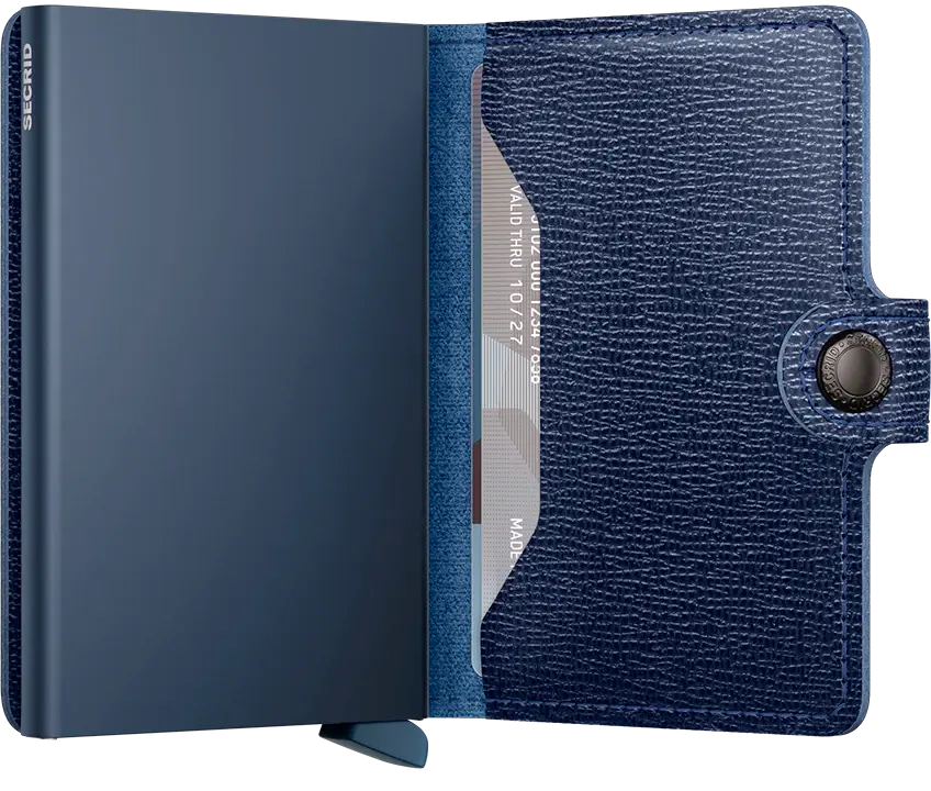 Secrid Miniwallet Kortplånbok - Crisple Marinblå Secrid