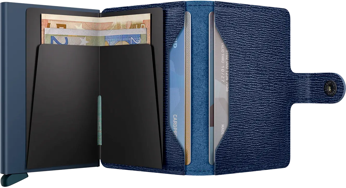 Secrid Miniwallet Kortplånbok - Crisple Marinblå Secrid