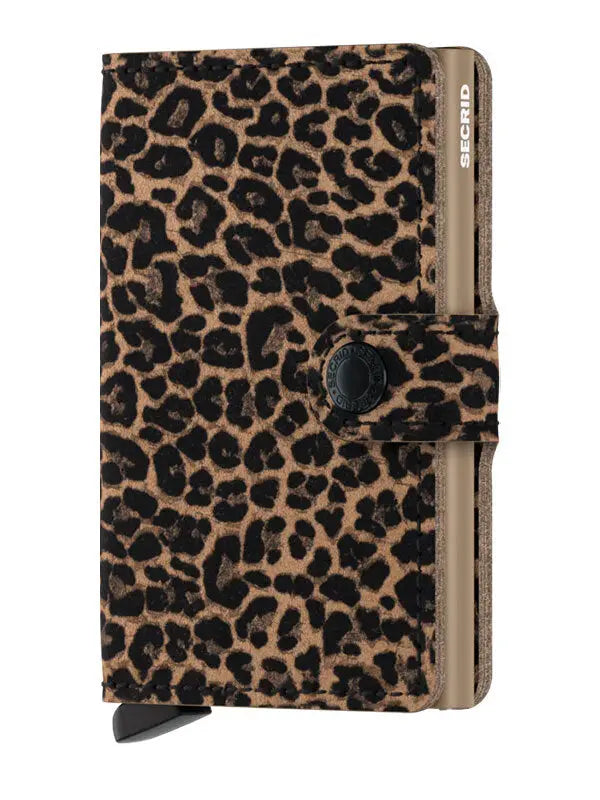 Secrid Miniwallet  Kortplånbok - Leopard/Beige Secrid