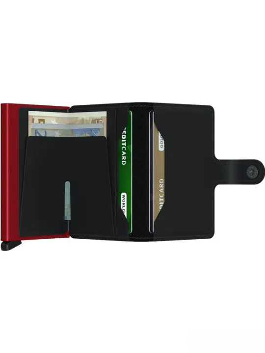 Secrid Miniwallet Kortplånbok - Röd/Svart Secrid