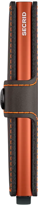 Secrid Miniwallet Kortplånbok - Matt Truffle/Orange Secrid