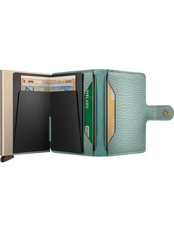 Secrid Miniwallet Kortplånbok - Pebble Grön Secrid