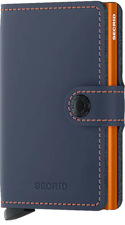 Secrid Miniwallet Kortplånbok - Marinblå & Orange