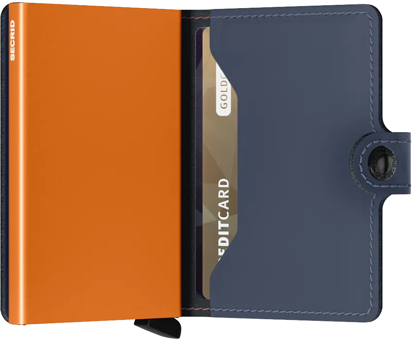 Secrid Miniwallet Kortplånbok - Marinblå & Orange
