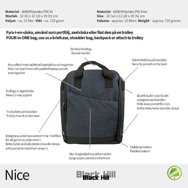 Blackhill Nice Datorväska - Travels And Bags