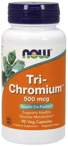 NOW Foods NOW1426 Tri-Chromium & Cinnamon 500 mcg - 180 veg Kapslar