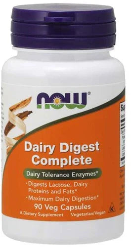 NOW Foods NOW2956 Dairy Digest Complete - 90 veg Kapslar