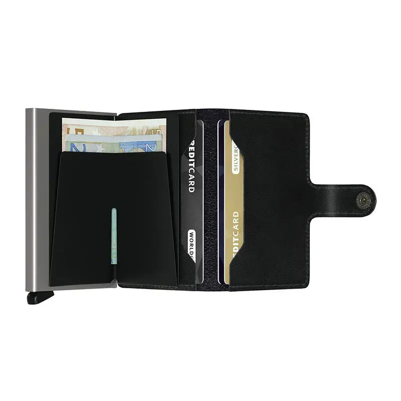 Secrid Miniwallet Kortplånbok - Svart/Silver Secrid