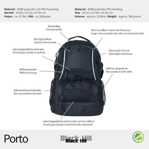 Blackhill Porto Ryggsäck - Travels And Bags