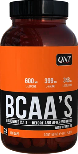 QNT BCAA + Vit B6 - 100 Kapslar