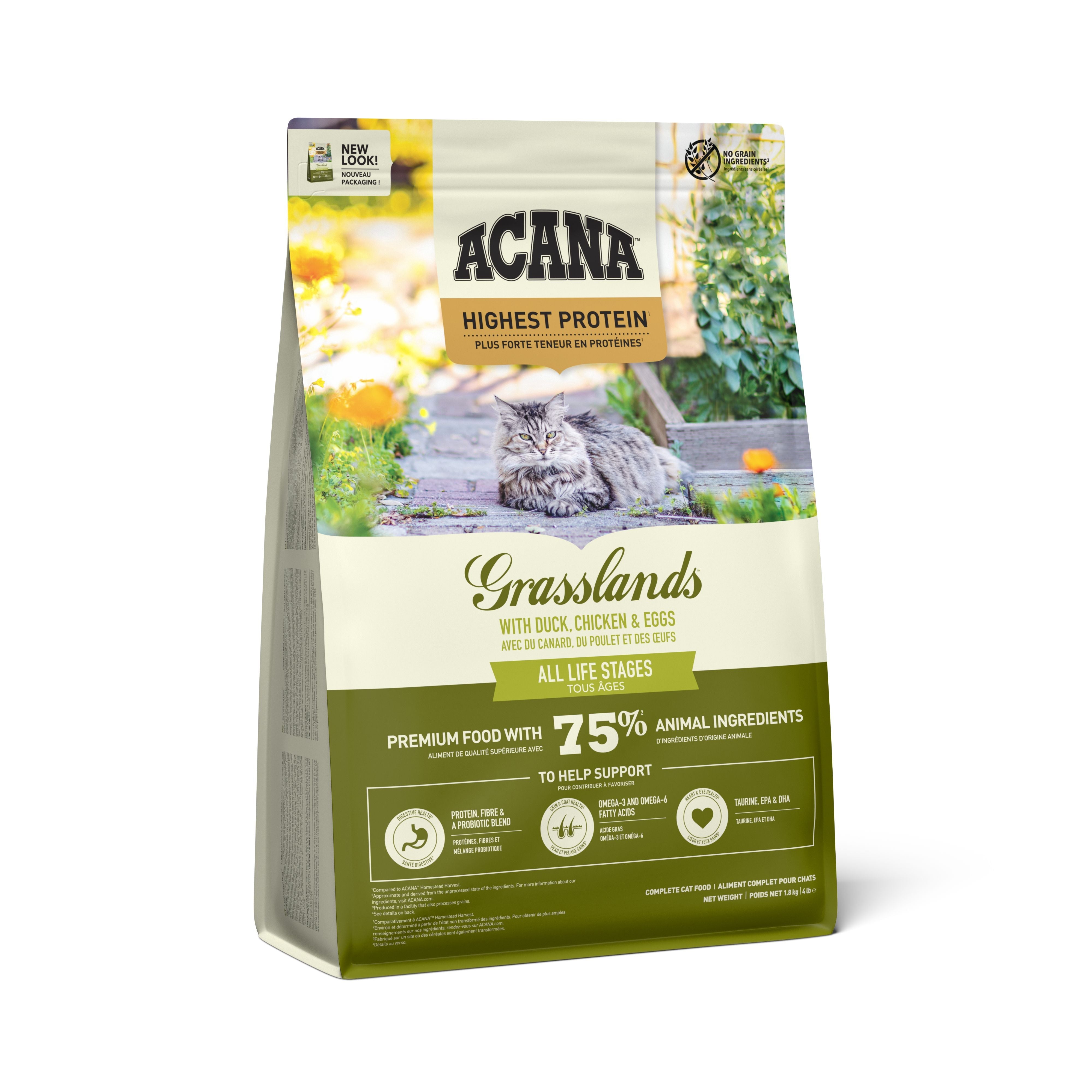 Acana Cat & Kitten Grasslands - Torrfoder Till Katt 1,8kg