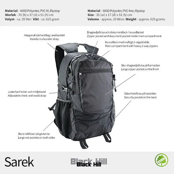 Blackhill Sarek Ryggsäck - Travels And Bags
