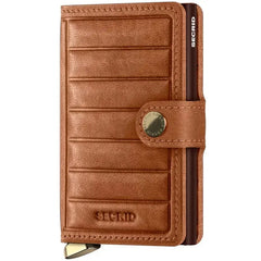 Secrid Premium Miniwallet Kortplånbok - Emboss Lines Cognac