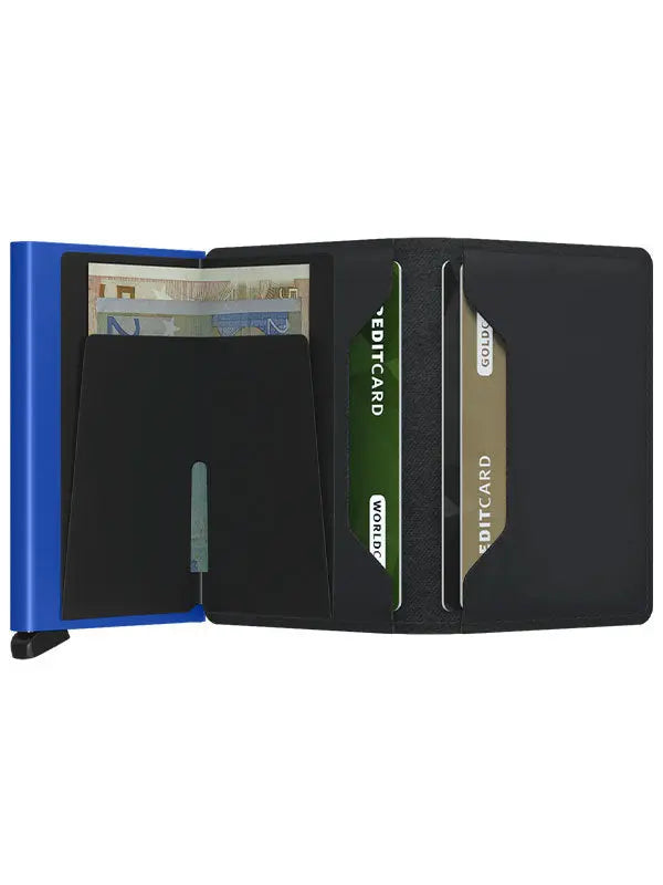 Secrid Slimwallet Kortplånbok - Mattsvart/Blå Secrid