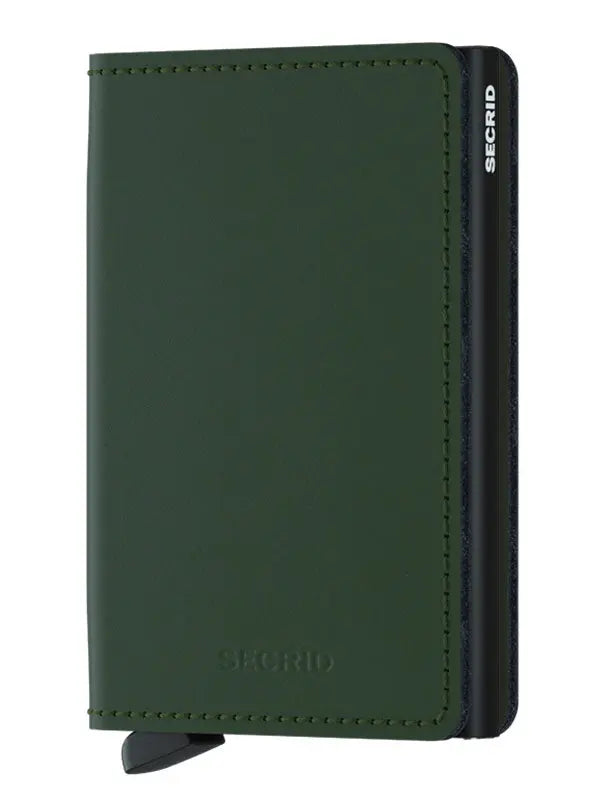 Secrid Slimwallet Kortplånbok - Mattsvart/Grön Secrid