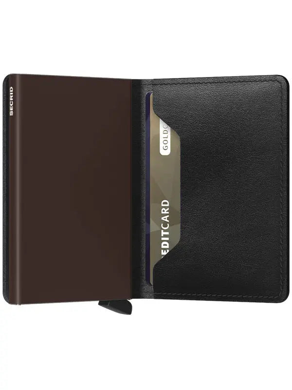 Secrid Slimwallet Kortplånbok - Original Svart/Brun Secrid