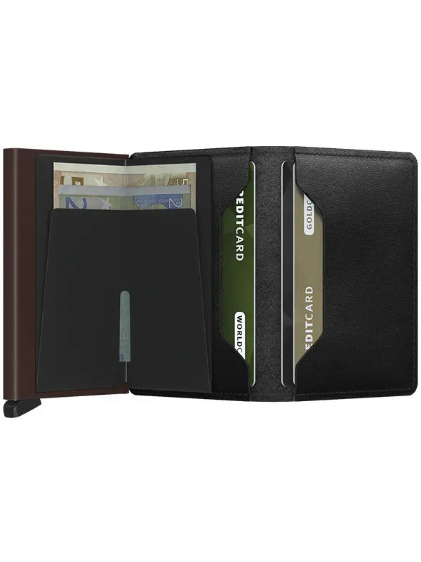 Secrid Slimwallet Kortplånbok - Original Svart/Brun Secrid