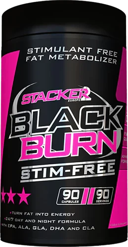 Stacker2 Black Burn Stim Free - 90 Kapslar