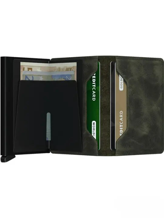 Secrid Miniwallet Kortplånbok - Vintage Olivgrön/Svart Secrid