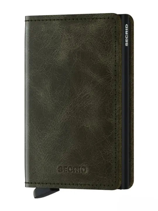 Secrid Miniwallet Kortplånbok - Vintage Olivgrön/Svart Secrid