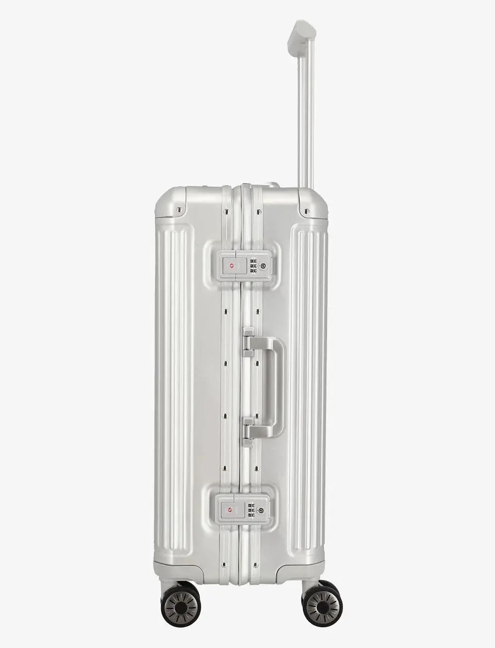 Travelite Next Mellanstor Resväska 67cm - Aluminium - Travels And Bags