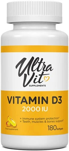 Ultravit Vitamin D3 2000IU - 180 Mjuka Kapslar